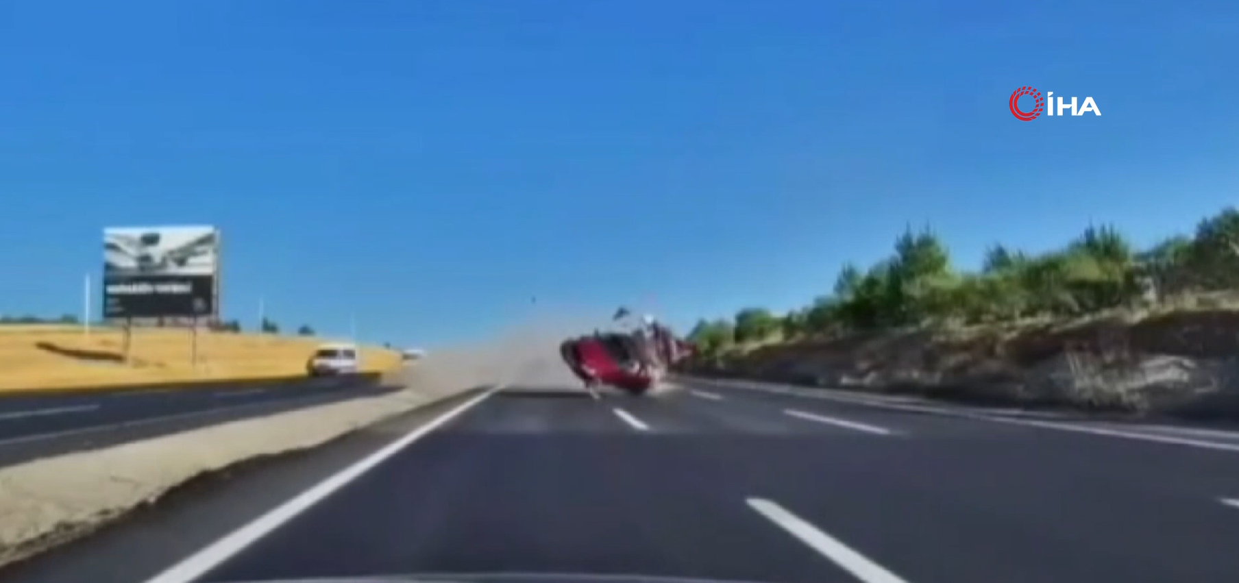 Ankara Elmadağ'da Feci Kaza: Takla Atan Otomobil Karşı Şeride Geçti, 1 Ölü, 7 Yaralı