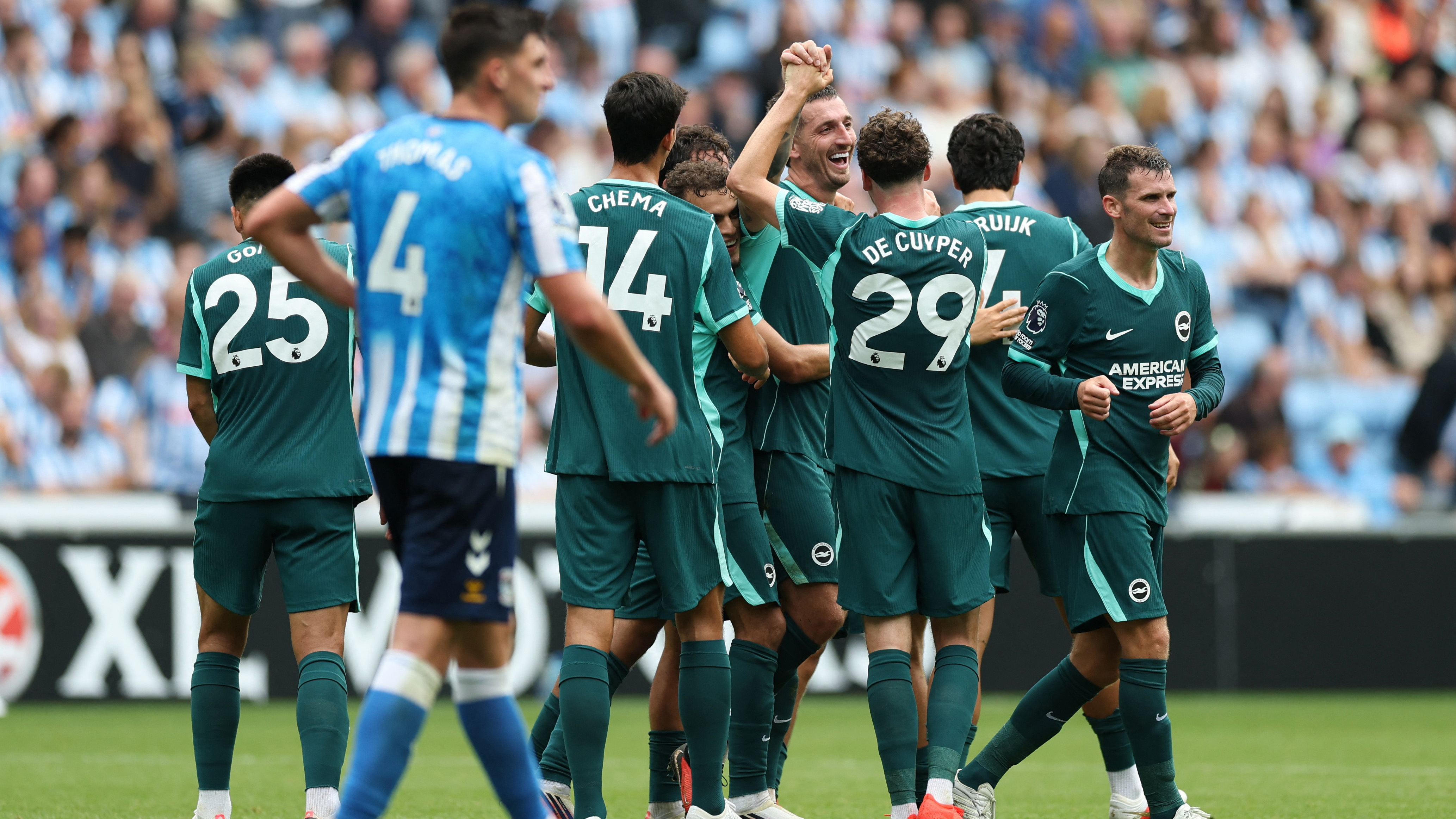 Brighton Deplasmanda 5 Golle Coştu: Coventry İçin Kötü Gidişat Sürüyor