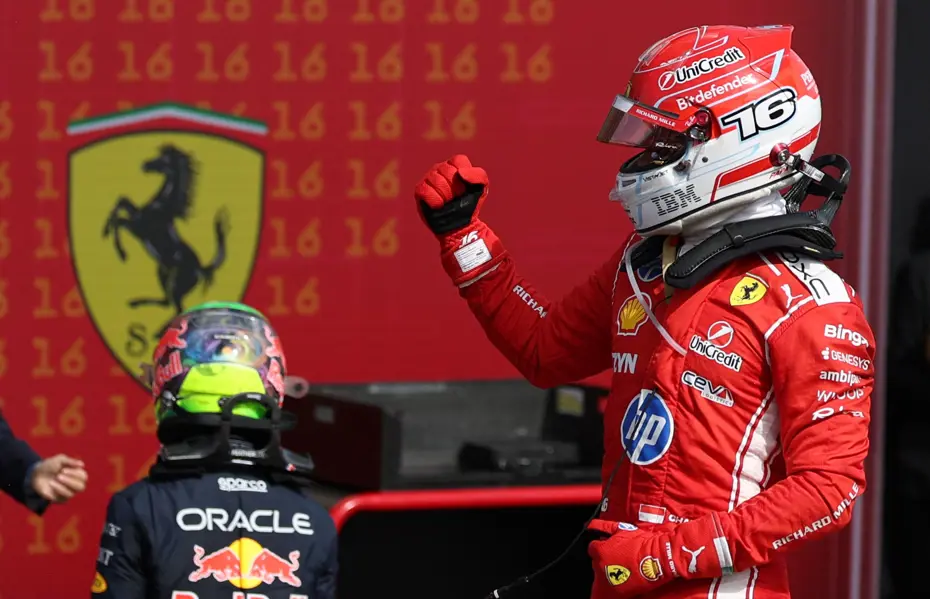 Britanya Grand Prix'sinde Zafer Charles Leclerc'in