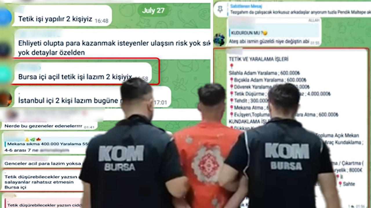 Çetelerden Telegram'da Suç Tarifesi: Yaralama ve Tehdit İçin Fiyat Belirlediler