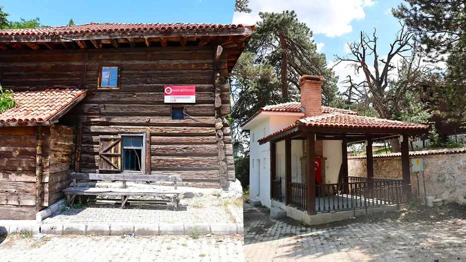Fatih Sultan Mehmed'in Hocasının Eseri Çivisiz Ahşap Camide Restorasyon Devam Ediyor