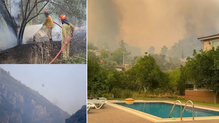 Fethiye Göcek'te Orman Yangını: Havadan Müdahale Günün İlk Işıklarıyla Sürüyor