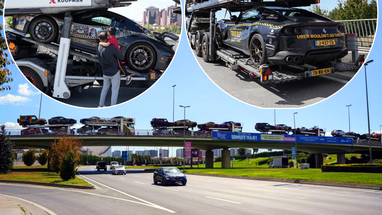 İstanbul'da Milyon Dolarlık Konvoy: Süper Lüks Otomobiller İçin Dev Lojistik Operasyon