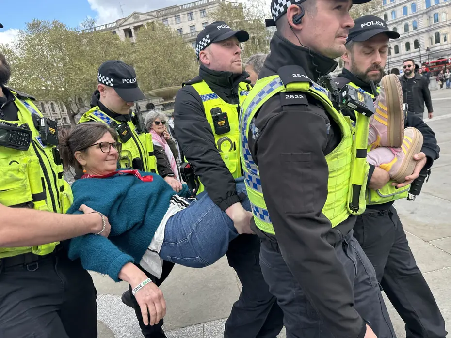 Londra'da Filistin'e Destek Gösterisine Sert Müdahale: 212 Gözaltı