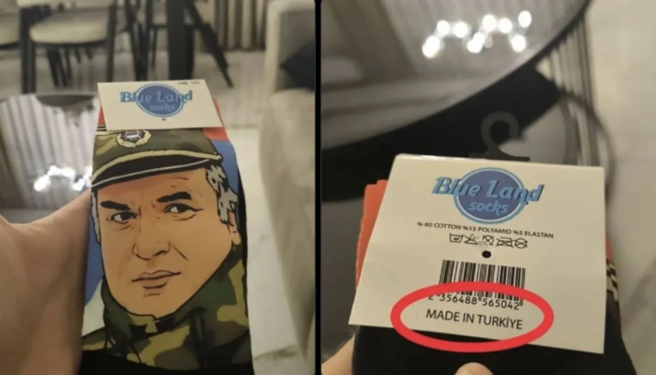 Ticaret Bakanlığı'ndan Savaş Suçlusu Görseli Bulunan Çorapla İlgili Suç Duyurusu