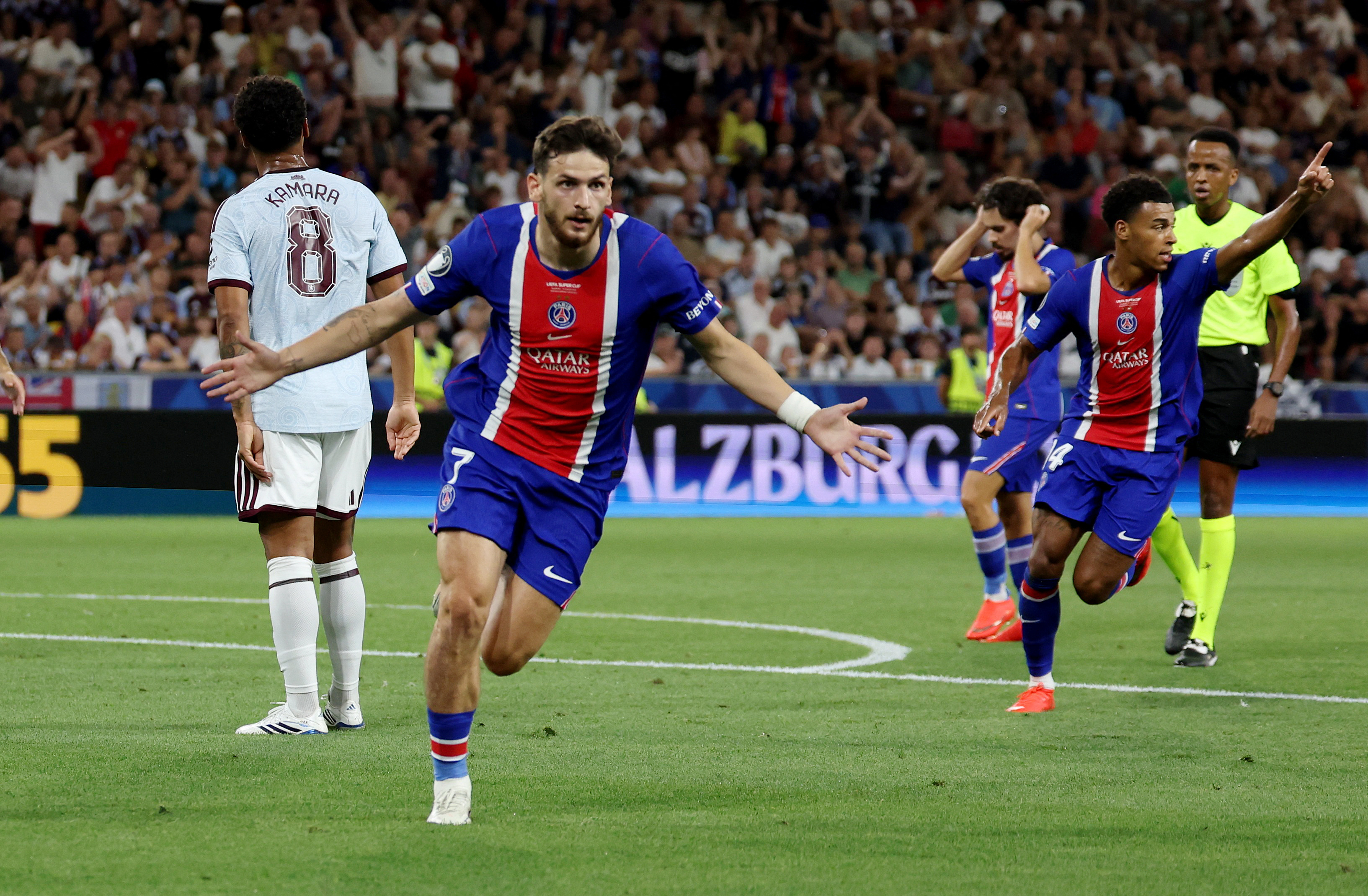 PSG, Aston Villa'yı Mağlup Ederek UEFA Süper Kupa'nın Sahibi Oldu
