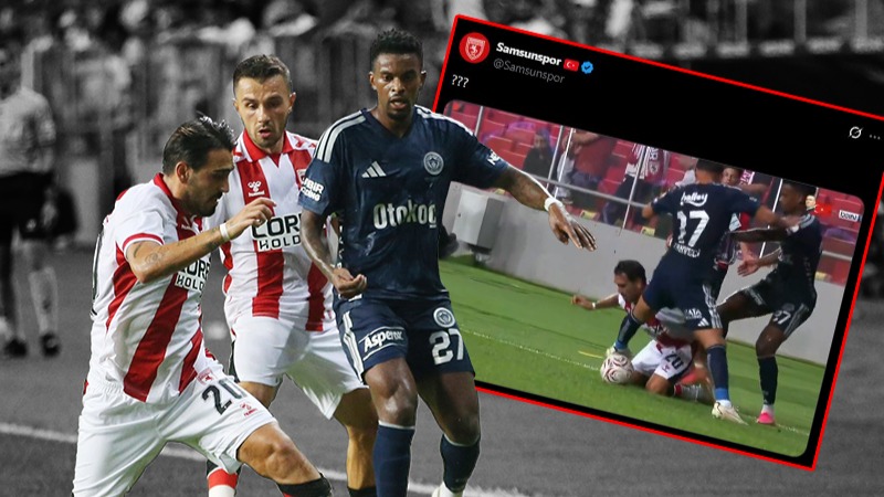 Samsunspor'dan Fenerbahçe Maçı Sırasında Tartışmalı Pozisyon İçin Hakem Yasin Kol'a Tepki