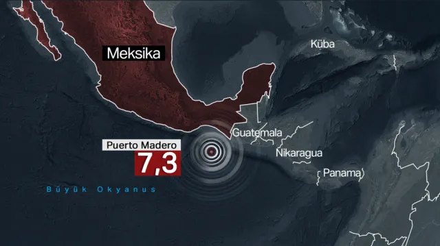 Meksika'da 7,3 Büyüklüğünde Şiddetli Deprem: Tsunami Uyarısı Verildi