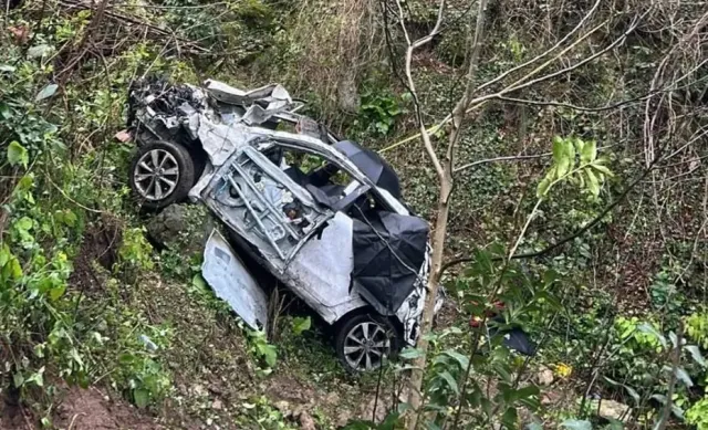 Ordu'da Feci Kaza: Yamaçtan Yuvarlanan Otomobilde Baba ve Öğretmen Kızı Can Verdi