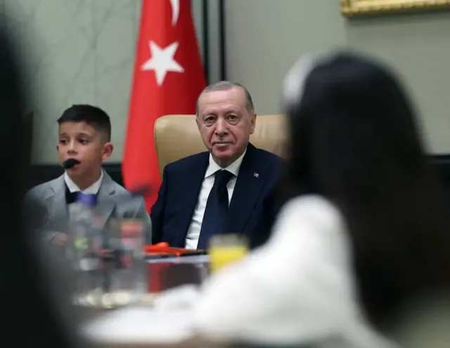 Cumhurbaşkanı Erdoğan 23 Nisan'da Çocukları Beştepe'de Ağırladı