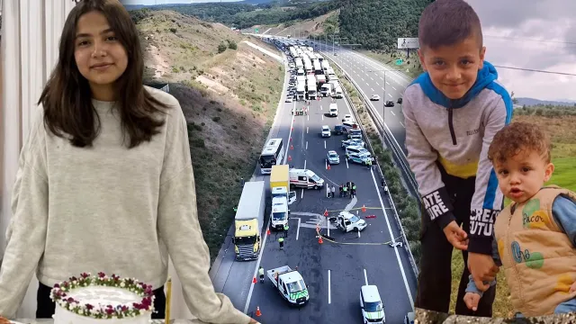 Kuzey Marmara Otoyolu'ndaki Faciada Hayatını Kaybeden 3 Kardeş Son Yolculuğuna Uğurlandı