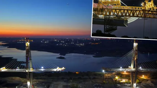 İstanbul'un Sazlıdere Köprüsü'nde 250 Tonluk Dev Tabliye Operasyonu