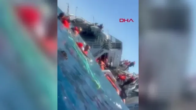 Girne Açıklarında Alabora Olan Gemiden Şoke Eden Yeni Görüntüler
