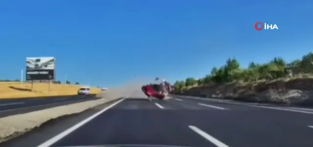 Ankara Elmadağ'da Feci Kaza: Takla Atan Otomobil Karşı Şeride Geçti, 1 Ölü, 7 Yaralı