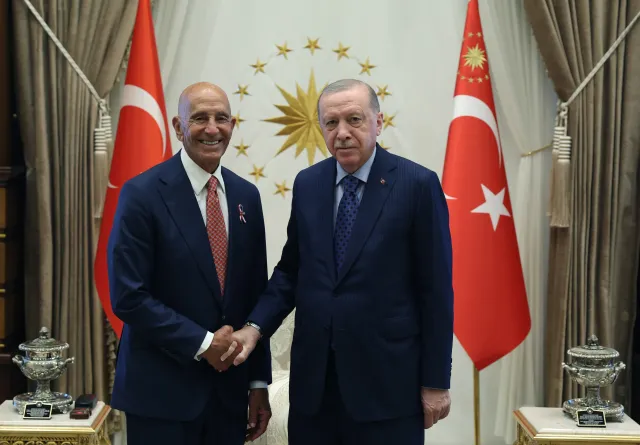 Cumhurbaşkanı Erdoğan, ABD'li Heyeti Cumhurbaşkanlığı Külliyesi'nde Kabul Etti