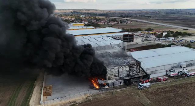 Kırklareli'nde ilaç fabrikasında yangın