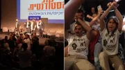 Gençler Ben-Gvir'i kürsüden indirdi