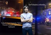 Paris yangın yeri. Manga grubunun solisti Ferman Akgül göstericilerin arasında kaldı