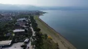 Kuvvetli yağışlar bile çare olmadı: İznik Gölü çekilmeye devam ediyor