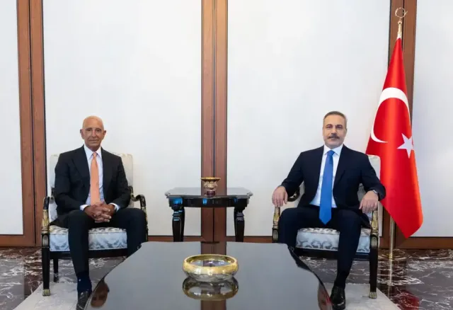Dışişleri Bakanı Fidan, ABD Büyükelçisi Barrack ile Ankara'da Görüştü