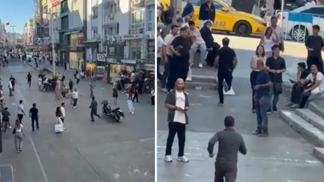 Bakırköy'de Dehşet Anları: İşportacı Tartıştığı Kişiyi Ensesinden Bıçakladı
