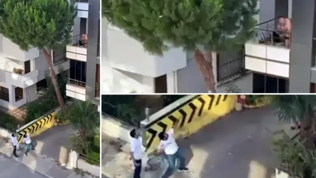 Maltepe'de Kadına Şiddete Mahalleli Tepkisi: Balkondaki Şahsa Taşlı Müdahale