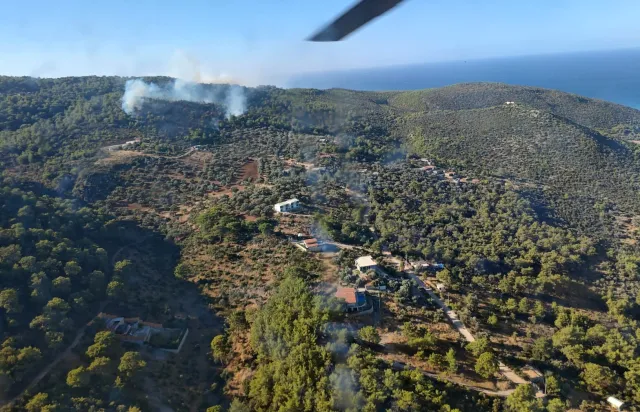 Antalya Kaş'ta Orman Yangını: Havadan ve Karadan Yoğun Müdahale