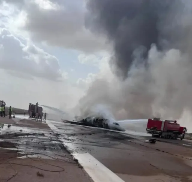Libya'da Türk Jeti Pistten Çıkarak Yandı: Havalimanı Kapatıldı ve Şirketten Açıklama Geldi