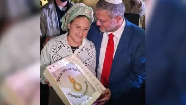 İsrailli Bakandan Skandal Kutlama: İdam Yasası Mesajlı Yağlı Urganlı Pasta