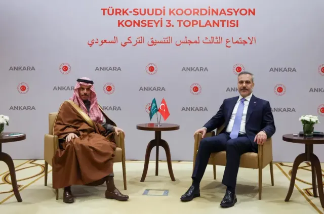 Dışişleri Bakanı Hakan Fidan ve Suudi Mevkidaşı Ankara'da Bir Araya Geldi