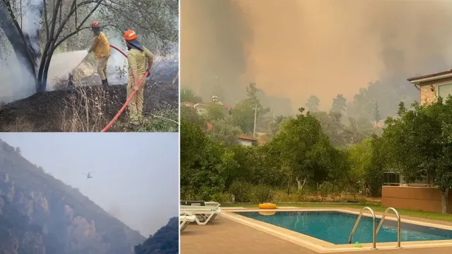Fethiye Göcek'te Orman Yangını: Havadan Müdahale Günün İlk Işıklarıyla Sürüyor