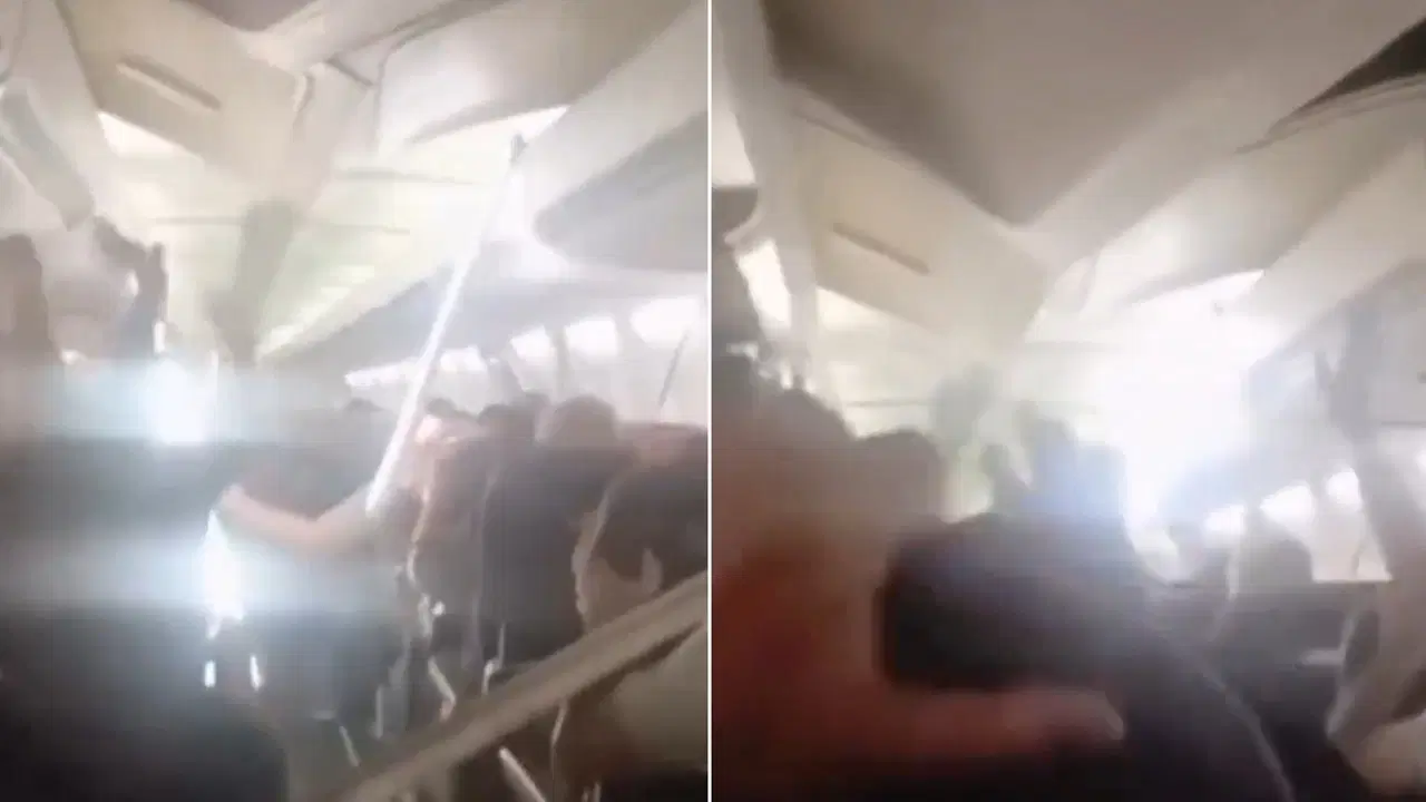 Yolcu Uçağında Kabin Tavanı Çöktü: Korku Dolu Anlar